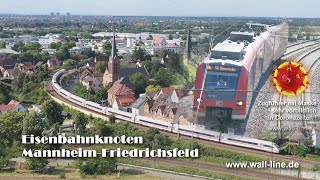 MANNHEIMFriedrichsfeld Eisenbahnknoten [upl. by Barbaraanne]