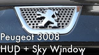 Peugeot 3008 Griffe HUD  Sky Window Teto Solar Panorâmico [upl. by Lladnarc]