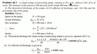 Reciprocating pump problem 1 [upl. by Moth]