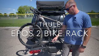 Thule Epos 2 Bike Rack with Lights  The Transformer of Bike Racks [upl. by Andi488]