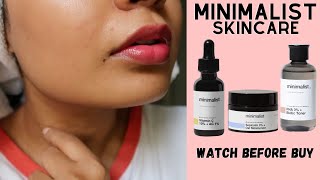 Minimalist Vitamin C Serum PHA Toner amp Sepicalm Moisturiser Review [upl. by Yenaled285]