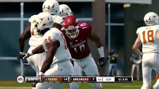 Texas vs Arkansas  NCAA Football 14  Rosters Updated for 202425 Season Week 12 [upl. by Mordecai]