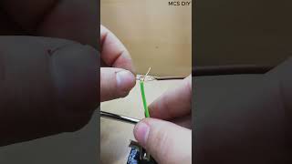 Quick Wire Connection Tip diy creative creativelifehacks sorts viralvideo video knot [upl. by Eima714]