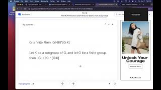 Abstract Algebra Exam 2 Review  Normal Subgroups and Cosets [upl. by Schulman]