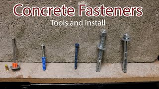 Concrete Fasteners Install and tools required [upl. by Alamak]