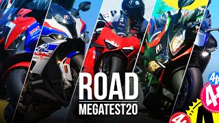 2020 Superbike Shootout  Road Test  RSV4 v S 1000 RR v Panigale V4S v Fireblade SP v R1M [upl. by Maunsell]