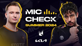 “We’re the lategame kings”  Kia Mic Check  2024 LEC Summer Finals [upl. by Dorotea]