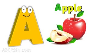 Phonics sound of alphabet  alphabet song  A for apple  Nursery rhymes  ABC phonics song [upl. by Swainson]