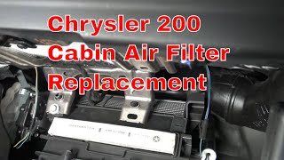 Chrysler 200 Cabin Air Filter Replacement [upl. by Elfont224]