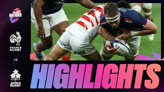 HIGHLIGHTS  FRANCE V JAPAN  AUTUMN NATIONS SERIES [upl. by Clemmie]