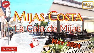 Mijas Costa 🇪🇦  May 2024  La Cala de Mijas  sunshine walk  Malaga  Spain  4K [upl. by Verna191]