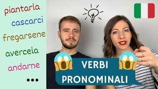 I VERBI PRONOMINALI in italiano fregarsene farcela andarne cascarci Cosa significano 😱 [upl. by Seldon]