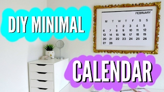 DIY Big Minimalistic Calendar Stendig Inspired  pastella28 [upl. by Joachim]