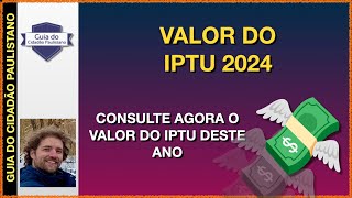 Valor do IPTU 2024 [upl. by Anivel]