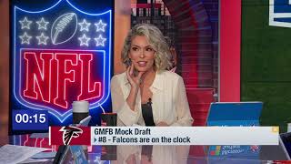 GMFB mock draft of Top 12 picks in 2024 NFL Draft [upl. by Natsirhc]