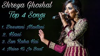 All Time Best 4 Songs Of Shreya Ghoshalquot Enjoy the songs in HQ music and please subscribe 🖤🔥 [upl. by Luhey304]