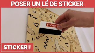 Comment poser un lé de sticker  Sticker Déco [upl. by Huntlee]