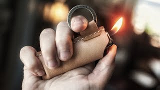 Quick Leather Lighter Case Build [upl. by Ailahk]