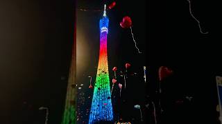 2024 celebrations at canton tower china china shorts [upl. by Notsniw]