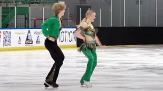 Annelise Stapert  Maxim Korotcov  Junior Dance RD  2025 Midwestern Sectional US Ice Dance Final [upl. by Granthem]