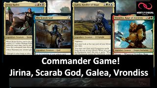 Commander Game  Jirina Scarab God Galea Vrondiss [upl. by Mallorie601]