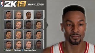 Alonzo Mourning face creation NBA 2k19 [upl. by Shere]