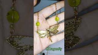 bijoux necklace handmade рукоделие колье стрекоза dragonfly [upl. by Quintus611]