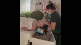 Aqua Luxe Therapy The pure water facials headmassage scalp asmrvideo [upl. by Dyob]