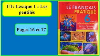 U1Lexique 1 Les gentilés Français pratique 6ème AP pages 16 et 17 [upl. by Epoh127]