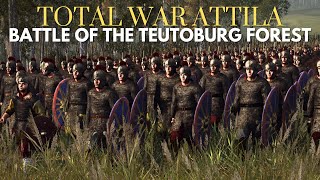 Battle of Teutoburg Forest  Romans Vs Barbarians  Total War Attila Cinematic Battles [upl. by Obmar]