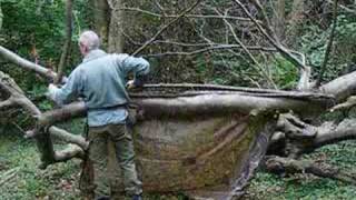 bushcraft survival basher shelter with resin fire part 1 [upl. by Couhp]