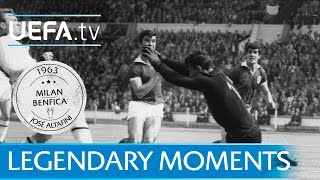 Legendary Moments Altafini wins European Cup with AC Milan against Benfica 1963 [upl. by Rebekkah]