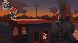 Sunset Express Big Paint Star  Paper Mario Color Splash Walkthrough [upl. by Terchie]