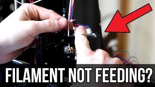 3D Printer Filament not Feeding FIXED [upl. by Attennod]