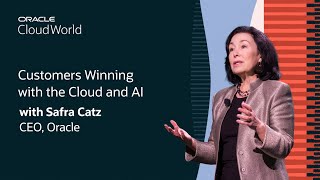 Safra Catz Keynote on Customers Winning with the Cloud and AI Oracle CloudWorld 2024 [upl. by Enihpesoj]