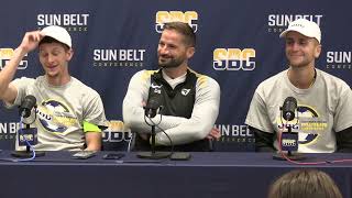 WVU Mens Soccer Ryan Baer Dan Stratford Marc Bonnaire Marshall Postgame 111724 [upl. by Cosette]