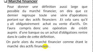 Économie monétaire S3 partie 7 quot le marché financier quot [upl. by Templeton]