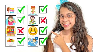 Sarah aprende responsabilidade usando uma lista de tarefas  Pretend Play todo list with Friends [upl. by Rolyak632]