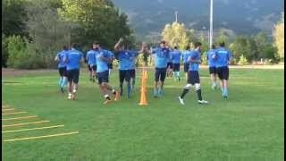 Complete soccer training warm up3 [upl. by Ellerrehs]