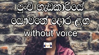 Punchi Hadakariye Karaoke without voice පුංචි හැඩ කාරියේ [upl. by Atenek]