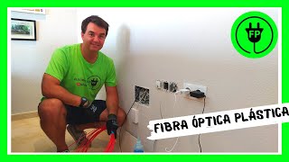 GUÍA PASACABLES y FIBRA ÓPTICA PLÁSTICA Instalación definitiva en vivienda [upl. by Leavelle784]