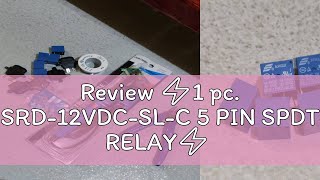 Review ⚡1 pc SRD12VDCSLC 5 PIN SPDT RELAY⚡ [upl. by Adhern]