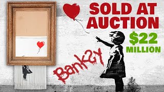 22 Million at Auction for a Half Shredded Painting by Banksy [upl. by Leandre]