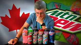 How Many MOUNTAIN DEW Flavours Can You Find in CANADA [upl. by Alpers]