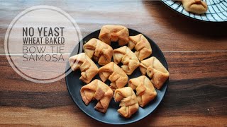 Baked Samosa Recipes Video  Oven Baked Vegetarian Samosas Recipe  No yeast [upl. by Esyle]