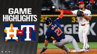 Astros vs Rangers Game Highlights 8624  MLB Highlights [upl. by Rundgren490]