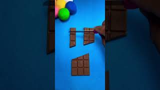 Chocolate with an Extra Slice 126 chocolateasmr shorts satisfying [upl. by Eihpos]