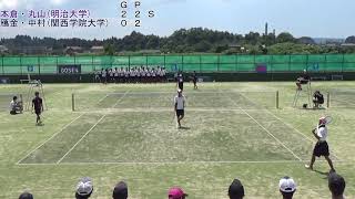 17 石川インカレ ソフトテニス 対抗戦 男子 準決勝 2 1次戦 1 [upl. by Doniv]