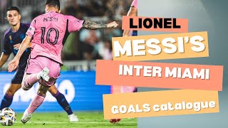 Lionel Messis Inter Miami goals [upl. by Casia750]