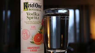 Ketel One BotanicalVodka Spritz Grapefruit amp Rose ReviewAnother Ready To Drink [upl. by Safko824]